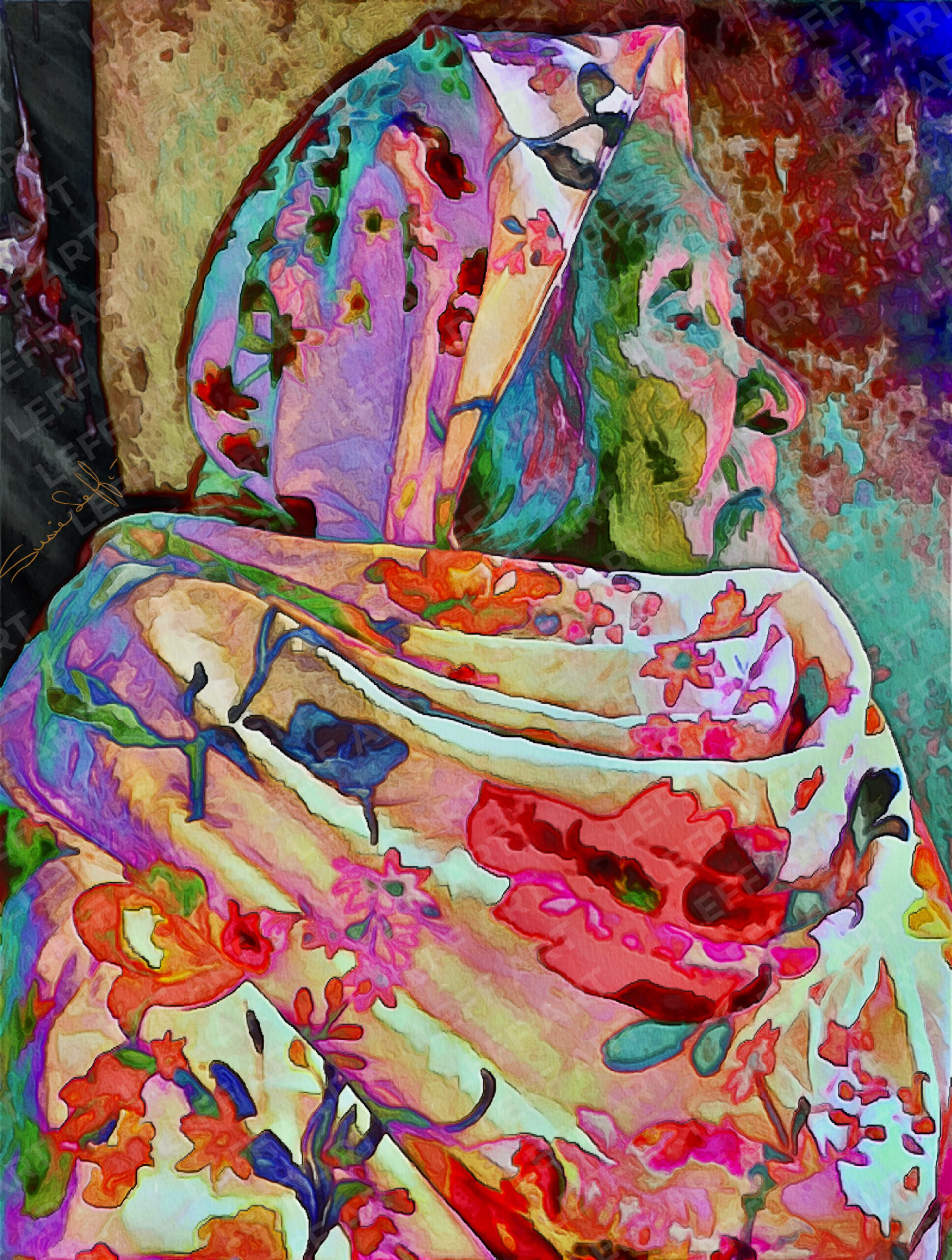 Portrait of an old woman